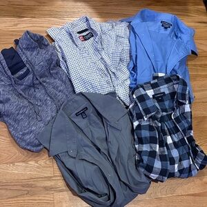 Kohl's Men's Casual Button Down Shirts - Blue, Gray, Black, White